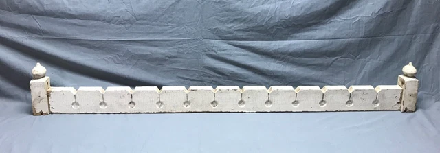 Antique 7x53 Shabby Victorian Drop Finial Porch Span Architectural Old 320-23B