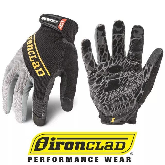 IronClad Gripworx BGW Premium Industrial Gripping Gloves - 12 Pair Bulk Case
