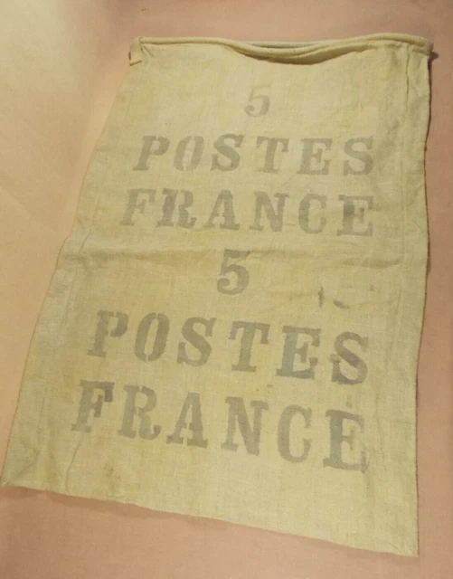 Sac Postal La Poste France Toile De Jute - Vintage Warelin Lille