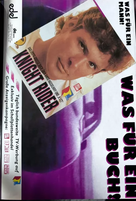 Werbeanzeige Knight Rider Werbung Buch A4 David Hasselhoff Der Musikmarkt 1989