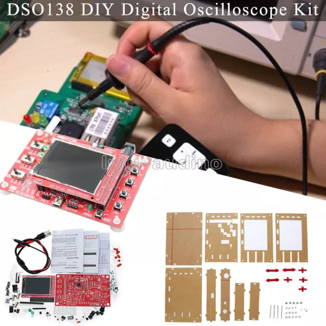NEW DSO138 2.4" TFT Digital Oscilloscope (1Msps) Fully Welded Assembled + Probe