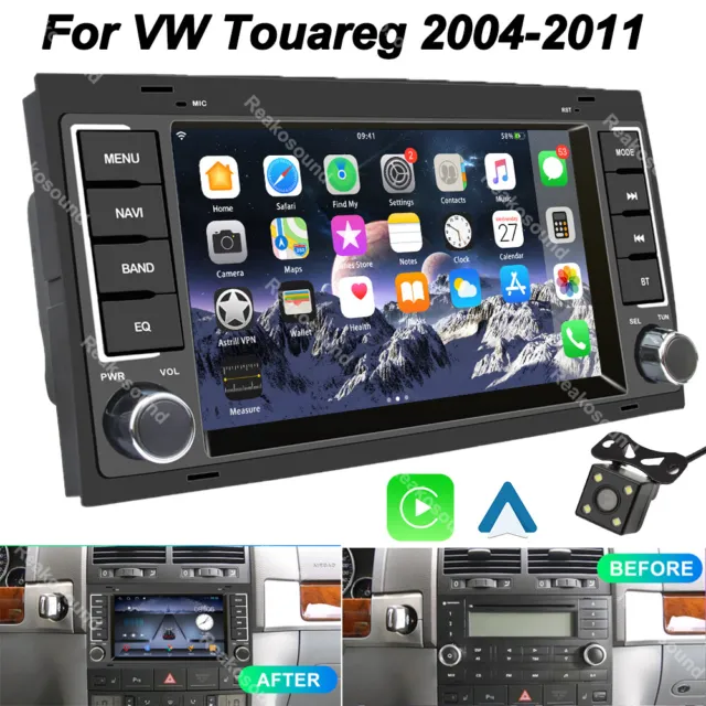 Apple Carplay For VW Touareg 2004-2011 Android 10 Car Stereo FM Radio GPS BT+Cam