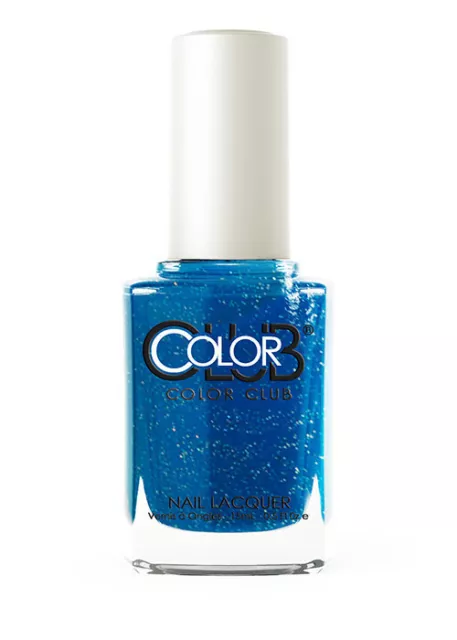 COLOR CLUB Nail Lacquer Overworldly AGN06 15mL | Glitter Blue Aqua Teal Pool
