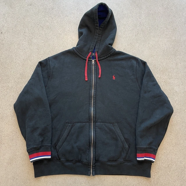 Polo Ralph Lauren Zip Hoodie Sherpa Fleece Lined Heavy Jacket Size Mens 2XL