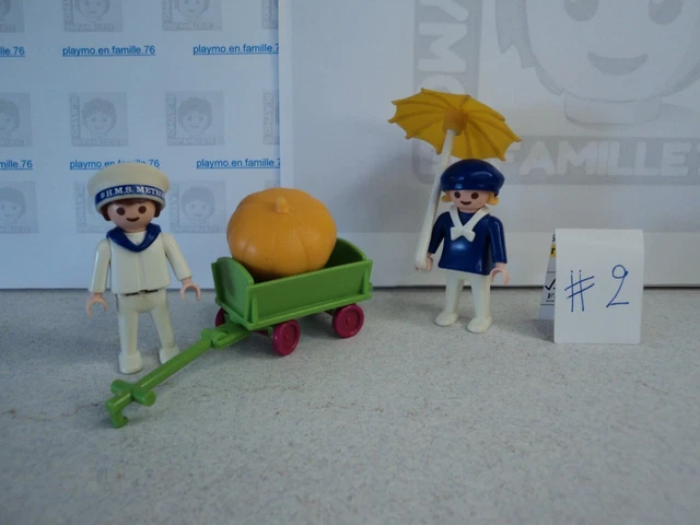PLAYMOBIL vintage city époque 1900 calèche général femme cocher set 5600 de 1989