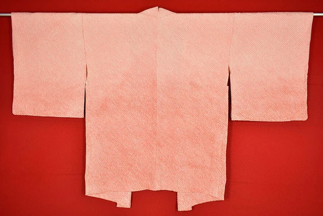 Vintage Japanese Kimono Silk Antique BORO HAORI Kusakizome SHIBORI/B284/505