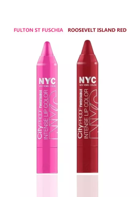 Nyc Intensive Lippenfarbe Twistable Roosevelt Island Rot ❤️ Kaufen 2 Erhalten Sie 1 Kostenlos ❤️