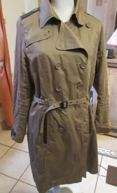 Beau manteau imperméable Trench 100% coton La redoute création  T 44