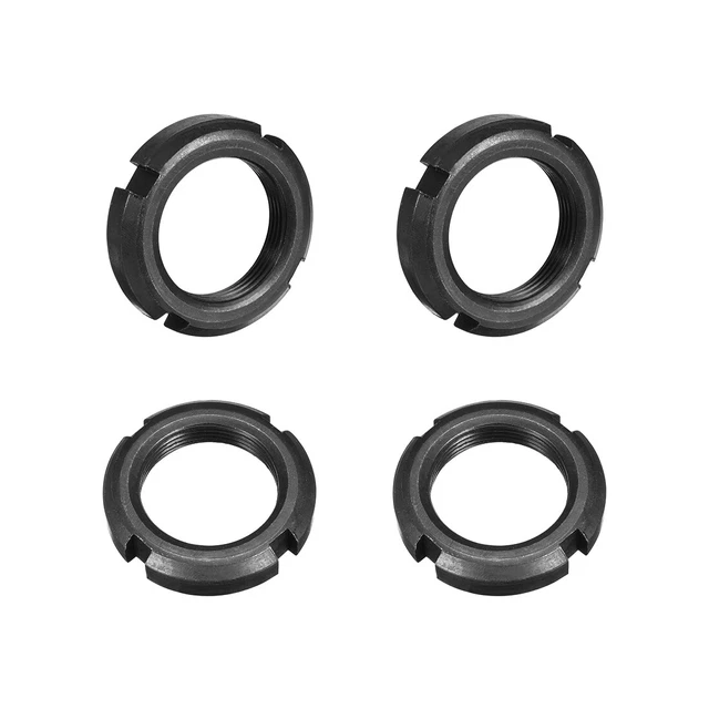 M30x1.5mm Fissaggio Quattro Fessure Scanalato Rotondo Dado, 4Pz