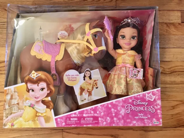 My First Disney Princess Belle And Philippe Doll Play Set New