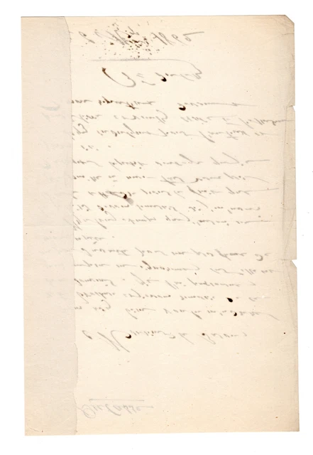 PIERREEMMANUELALBERT, BARON DU CASSE (18131893) Lettre (L.A.S