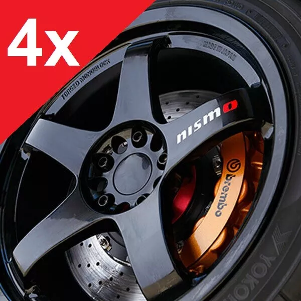 5 X Nismo Wheel Decals White & Red - Skyline Gtr R32 R33 R34 R35 Silvia  Lmgt4 $18.95 - Picclick Au