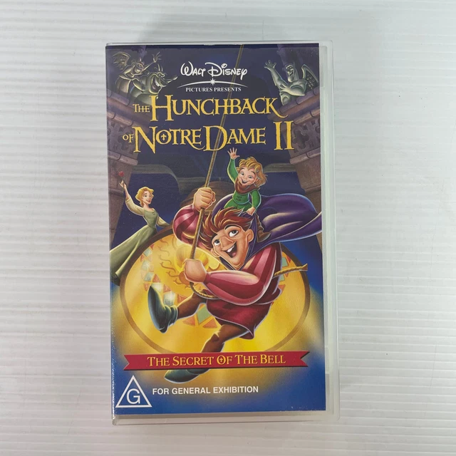 Hunchback Of Notre Dame II 2 VHS Secret Of The Bell Rare Disney Merchandise