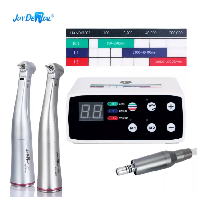 Dental Brushless LED Electric Micro Motor/1:5 Increasing Contra Angle Handpiece