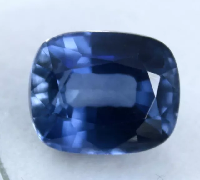 CERTIFIED 12.60 Ct Natural Kashmir Blue Sapphire Cushion Cut Untreated Gemstone