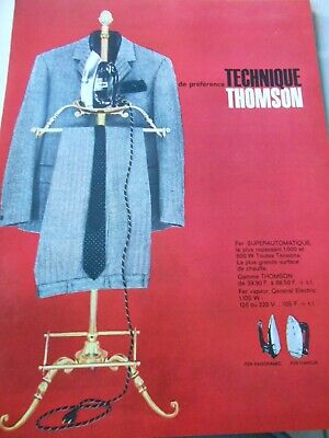 Publicité Advertising 1963  Fer Superautomatique Technique Thomson 