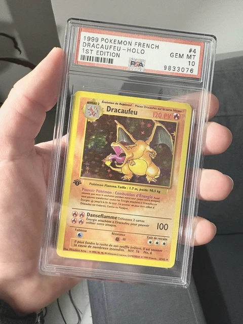 CARTE POKÉMON - DRACAUFEU 4/102 Holo Set De Base Édition 1 - PSA 10 ...