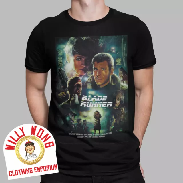 Blade Runner T-Shirt Retro Movie Tee Japan SCI FI 2049 Cyborg Genetics Film