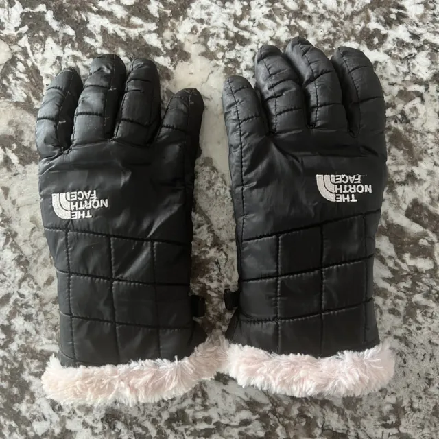 The North Face Girls Kids Mossbud Swirl Winter Gloves Size Large