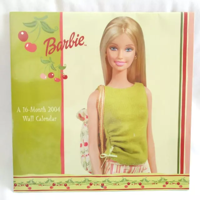 Vintage 2004 Barbie 16 Month Wall Calendar New Factory Sealed Condition
