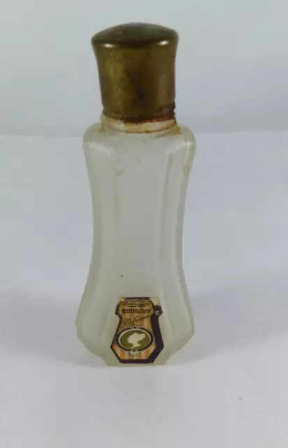 Vintage Rawleigh's Anna May Perfume Glass Bottle with Metal Cap Label