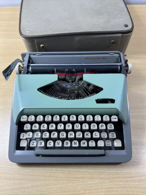 Vintage Royalite 120 Portable Typewriter Spares Or Repair