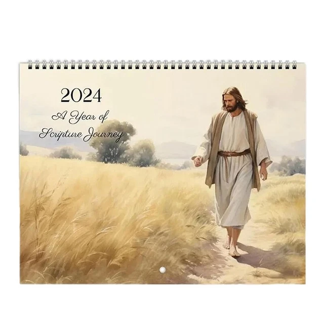 2024 BIBLE VERSE Wall Calendar 2024 Faith Jesus Monthly Planner ...