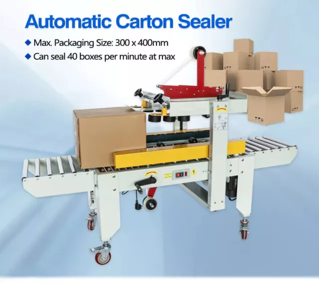 Automatic Case Taping Machine - Carton Sealing Box Closing Machine NEW