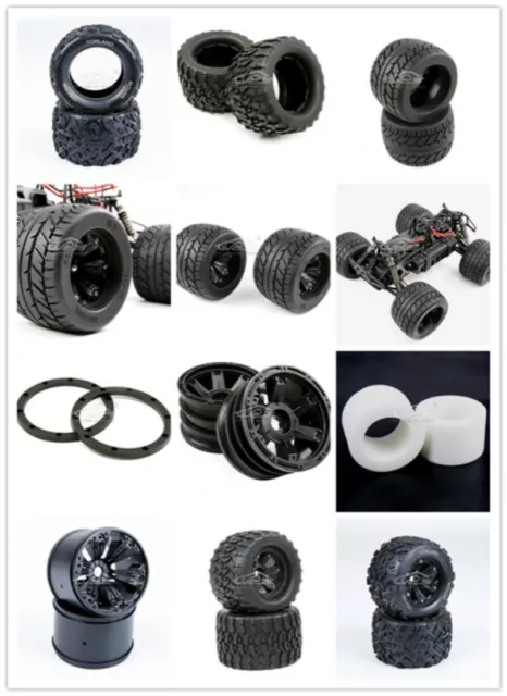 Wheel Tyres and Tires Parts for 1/8 HPI Racing Savage XL FLUX RV TORLAND