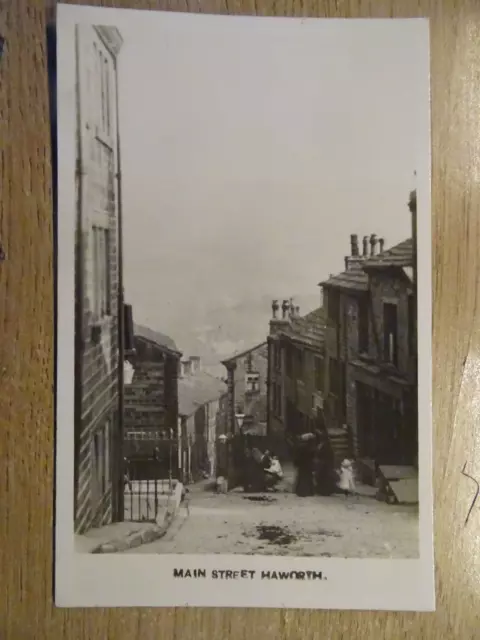 HAWORTH, MAIN STREET,Yorkshire RP POSTCARD2.LOT.1