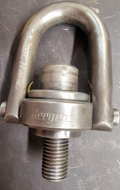 USED Jergens Swivel Hoist Ring with M20x2.5 Thread, 2150 Kgs (4739 lb.) Capacity