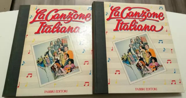 La Canzone Italiana Fabbri Editori collana diretta da Paolo Ruggeri 2 volumi ill