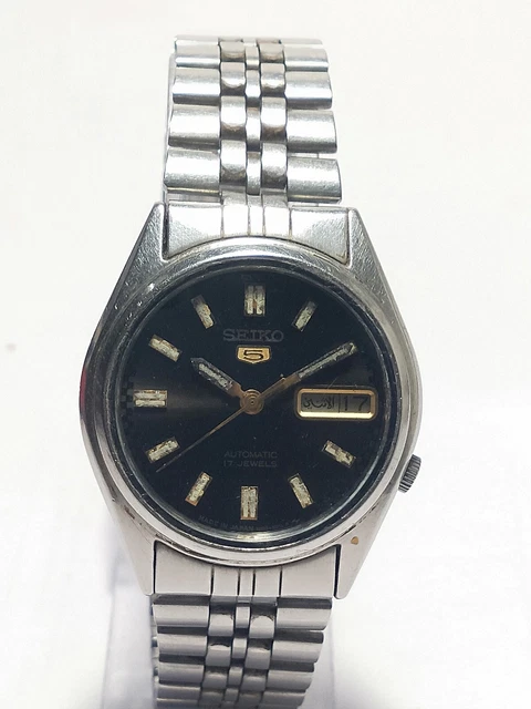 Vintage Seiko Automatic Movement Day Date Dial Analog Wrist Watch G203