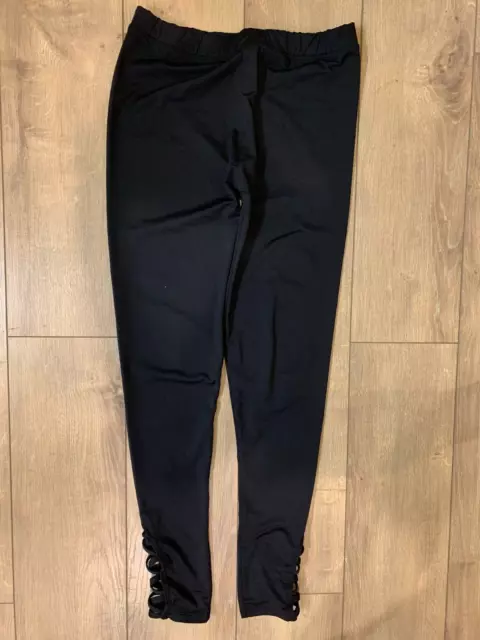 Cori Creations (Denny's) black leggings size Junior L GUC