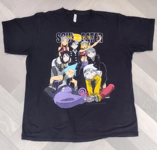 Soul Eater Anime Show 2009 Black Comic Style Graphic T-Shirt Size Large Tokyo