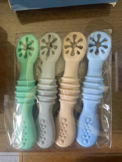 Vicloon Baby Weaning Spoons x4, BPA Free,