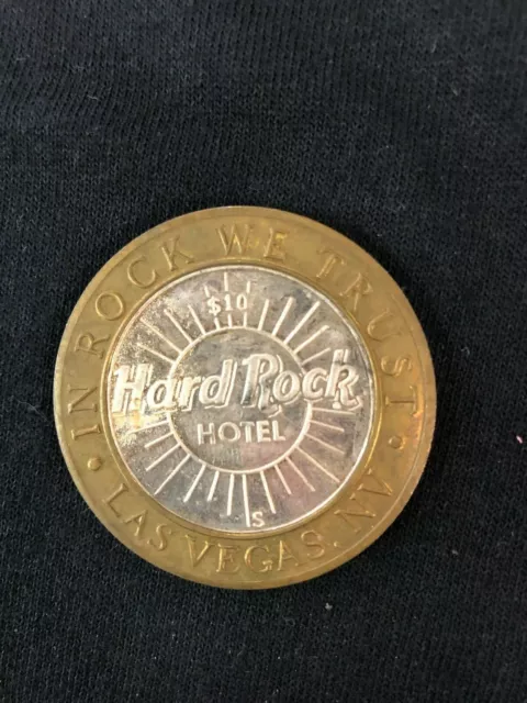 $10 .999 Fine Silver Casino Strike - Hard Rock Hotel Las Vegas "Hr Coin" - New