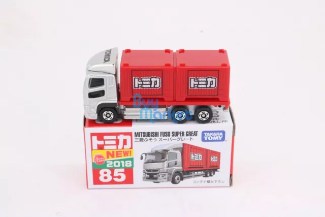 Takara Tomy Tomica No.85 Mitsubishi Fuso Super Great Diecast Toy Car 2018 New 2