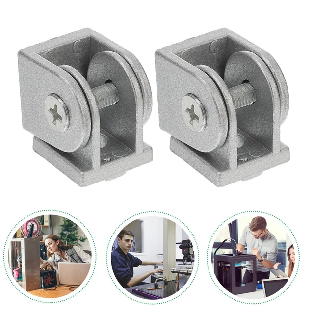 2 pz connettore tubo quadrato 2020 giunto girevole estrusione alluminio flessibile