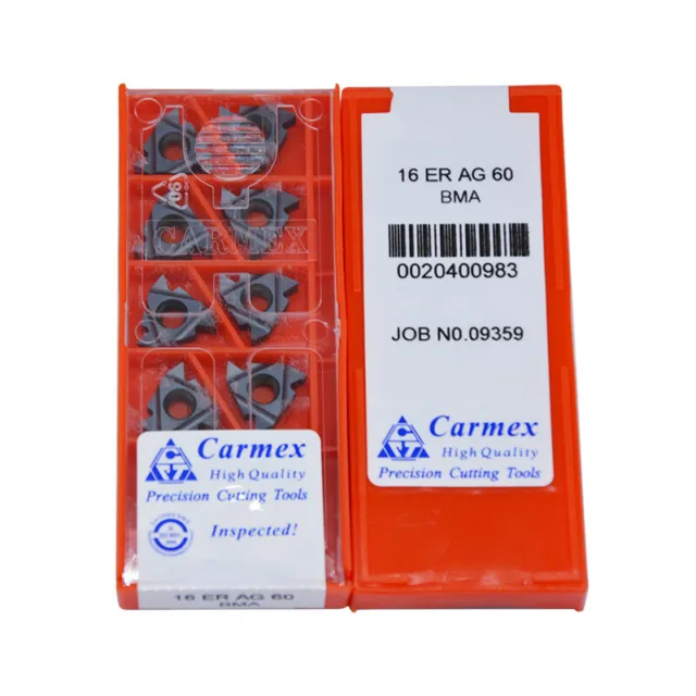 Threading Insert 16ER AG60 BMA Carbide inserts 10pcs(1box）