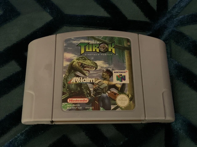 Nintendo 64 N64 Vintage Cartridge Turok Dinosaur Hunter cart Video Game