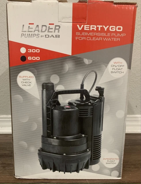 Leader Vertygo 600, 1/2 HP automatic submersible pump Leader Vertygo 600, 1/2 HP automatic submersible pump