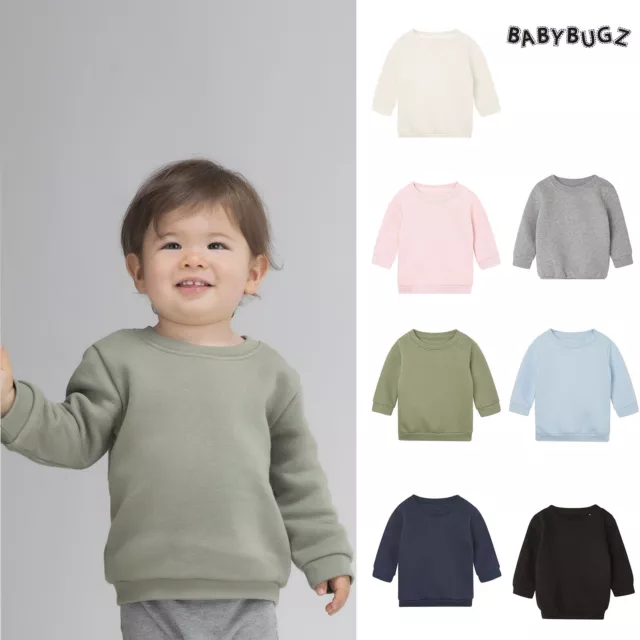 Babybugz Baby Essential Sweatshirt BZ64 - Infant Cotton Shirt with Long Sleeves