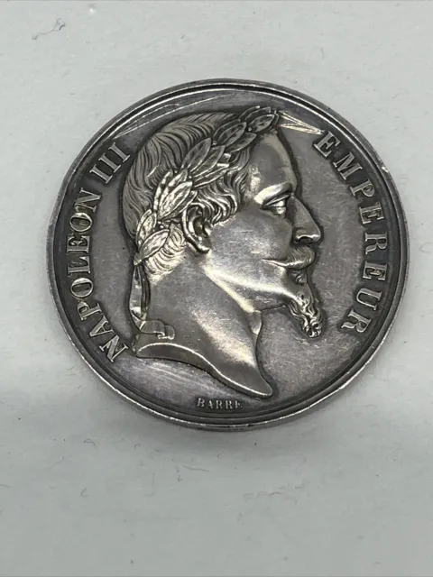 médaille Argent Ministère Agriculture Moulins 1869 Napoléon III Silver **L@@K**