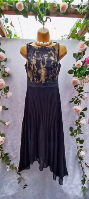 Coast black and gold dress on sale