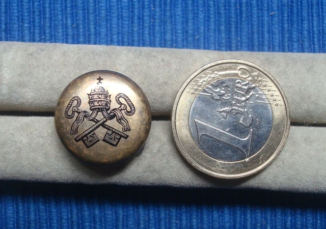 Ancien Bouton De Col / Pince à Foulard En Argent Massif – Bijou Vintage