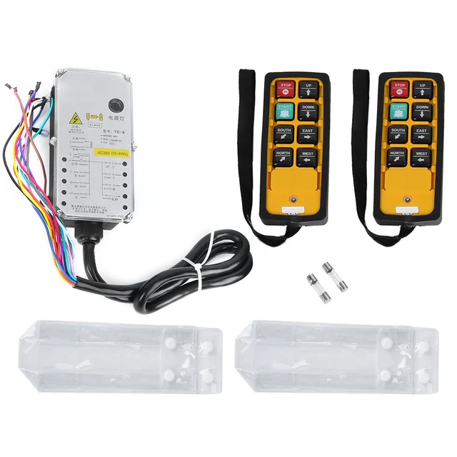 Industrial Remote Controller Crane Accessory Double Handle Waterproof AC36V