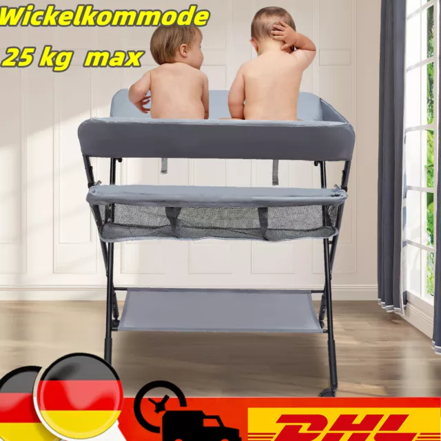 Kinder Wickelkommode Klappbare Wickelstation Wickeltisch Für Babys Bis 12 Monate