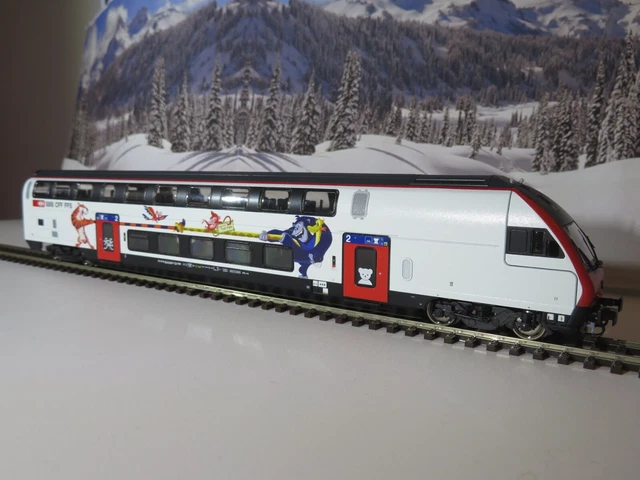 ROCO 74498 - 2. Klasse Doppelstockwagen Steuerwagen SBB - Spur H0 1:87 ...