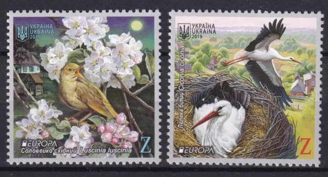 Ukraine 2019 CEPT Europa Birds 2 MNH stamps